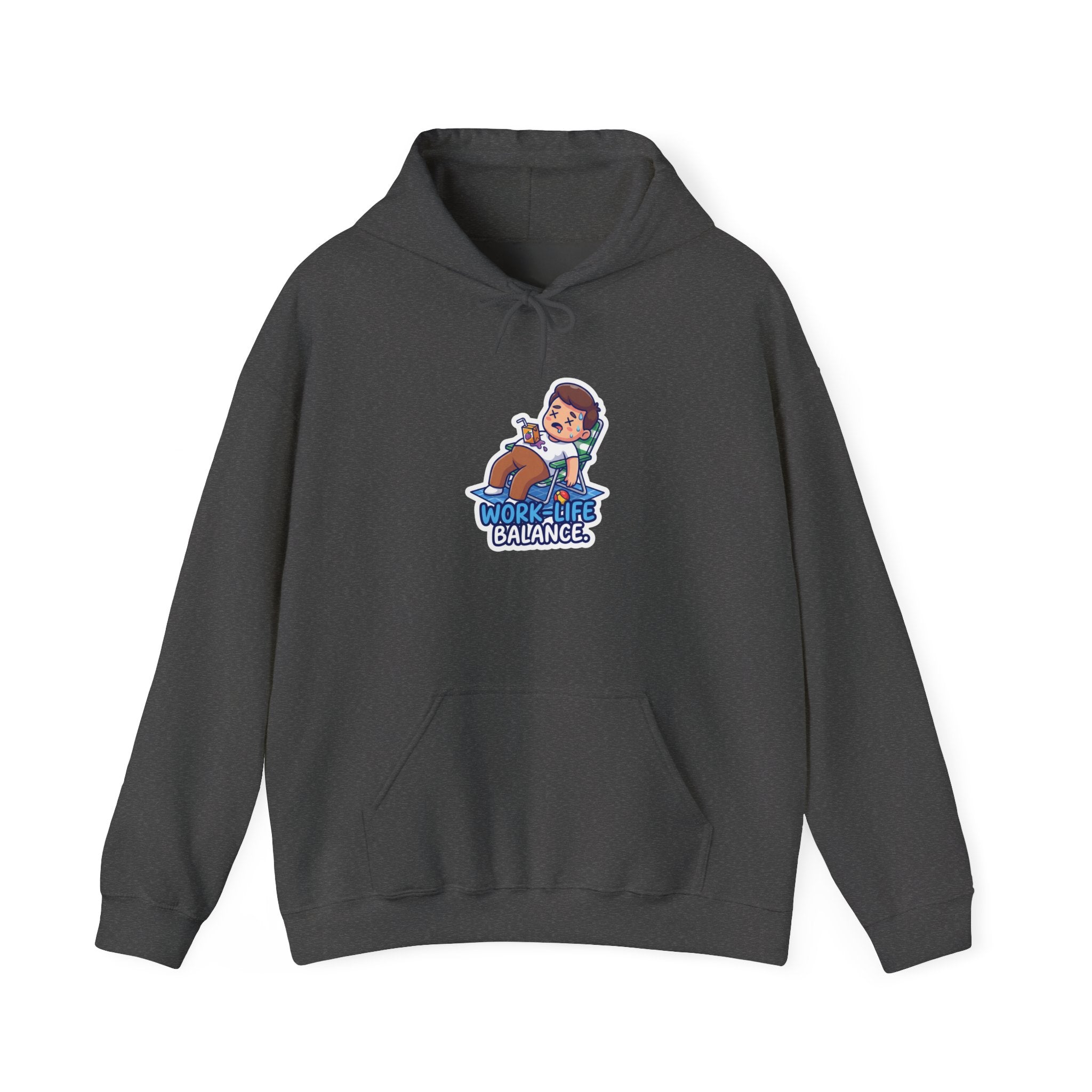 WORK-LIFE BALANCE. — Losing Battle Hoodie · Funny Office Humor Sweatshirt
