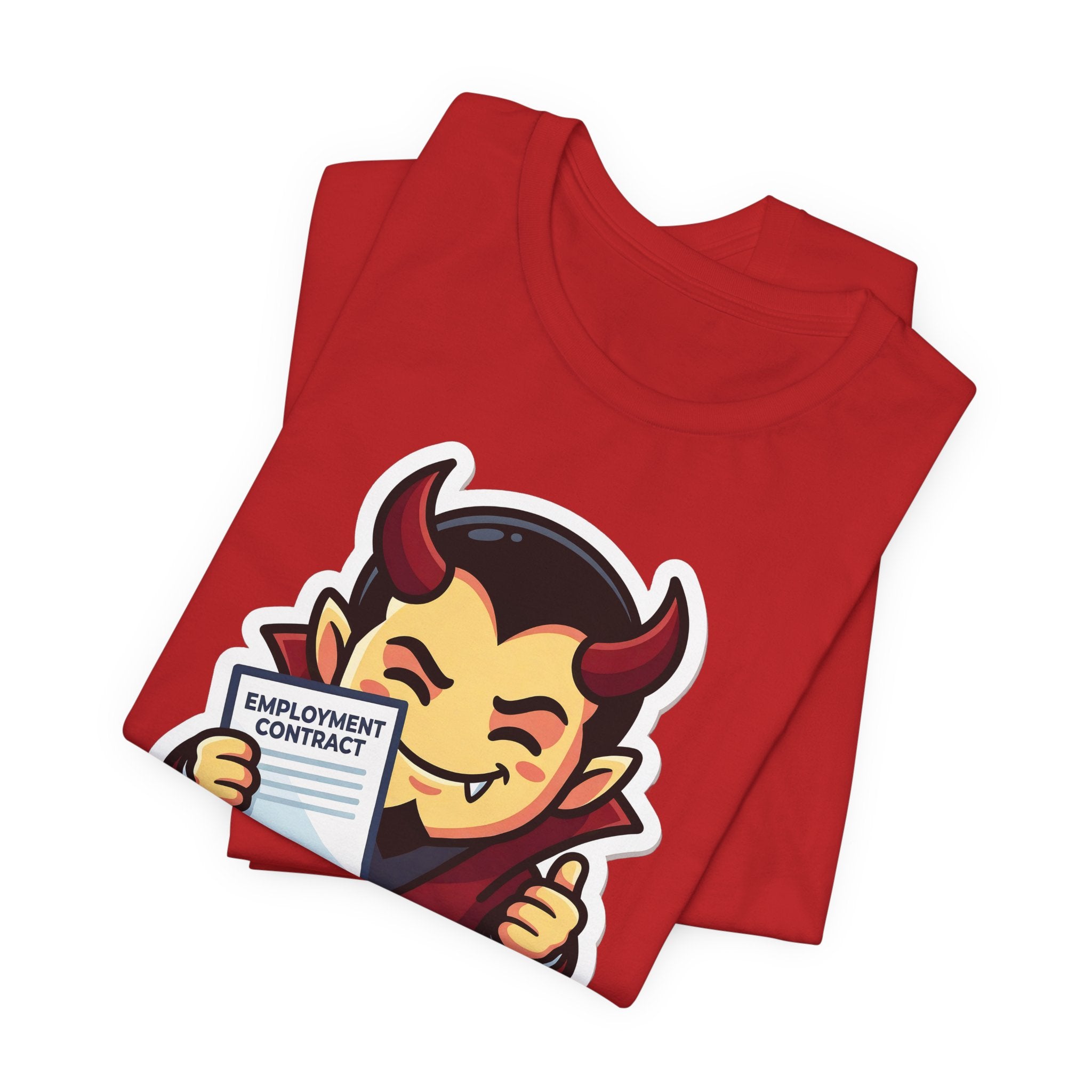 WELCOME TO THE TEAM. — Corporate Devil Tee · Funny Office Humor Shirt