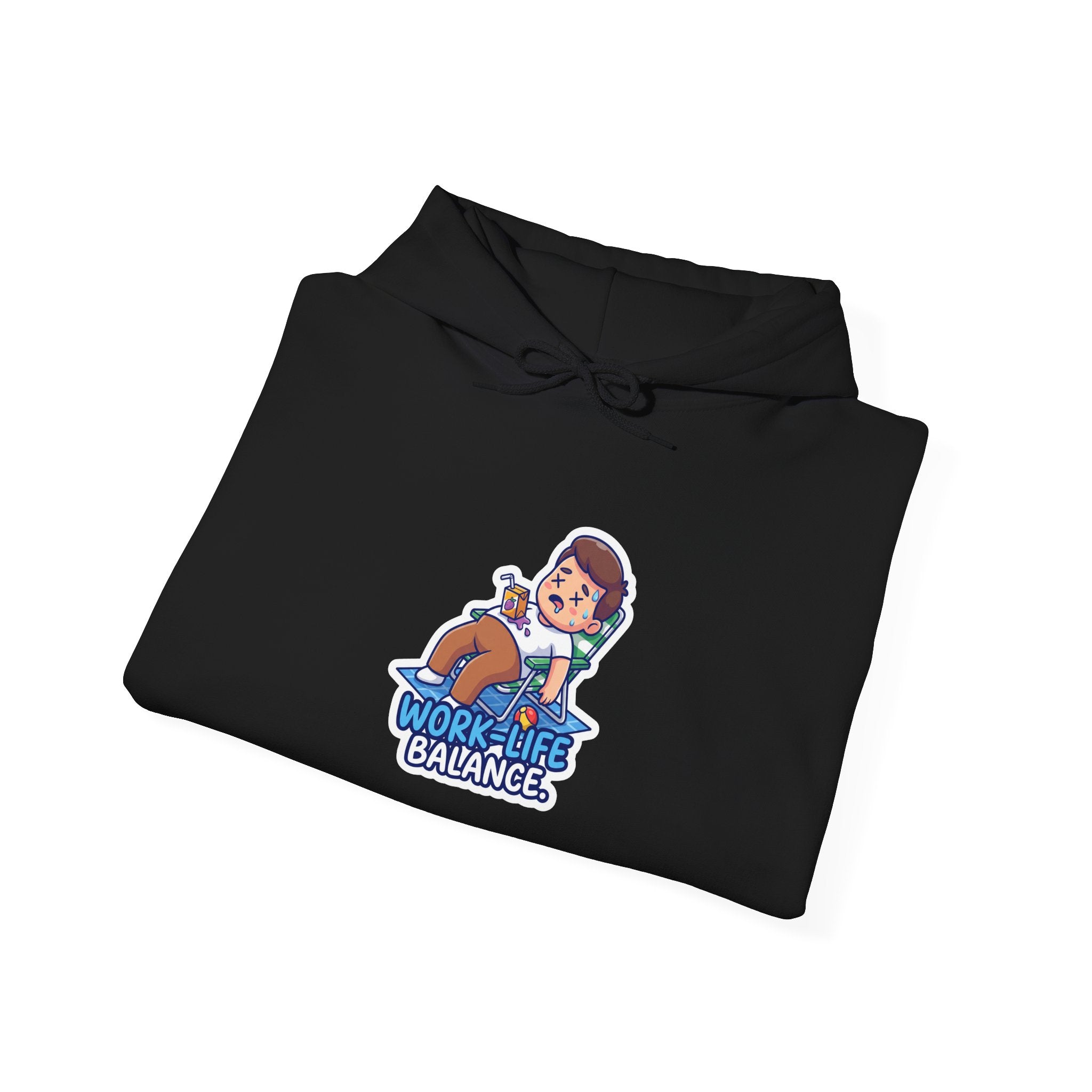 WORK-LIFE BALANCE. — Losing Battle Hoodie · Funny Office Humor Sweatshirt