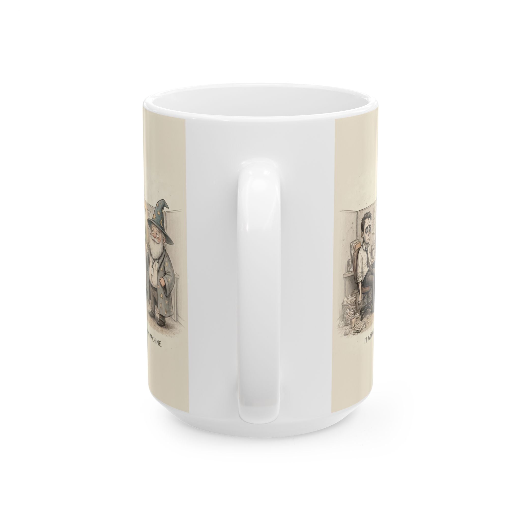 It Works On My Machine Ceramic Coffee Mug — Funny Developer Programmer Office Mug (11oz, 15oz)