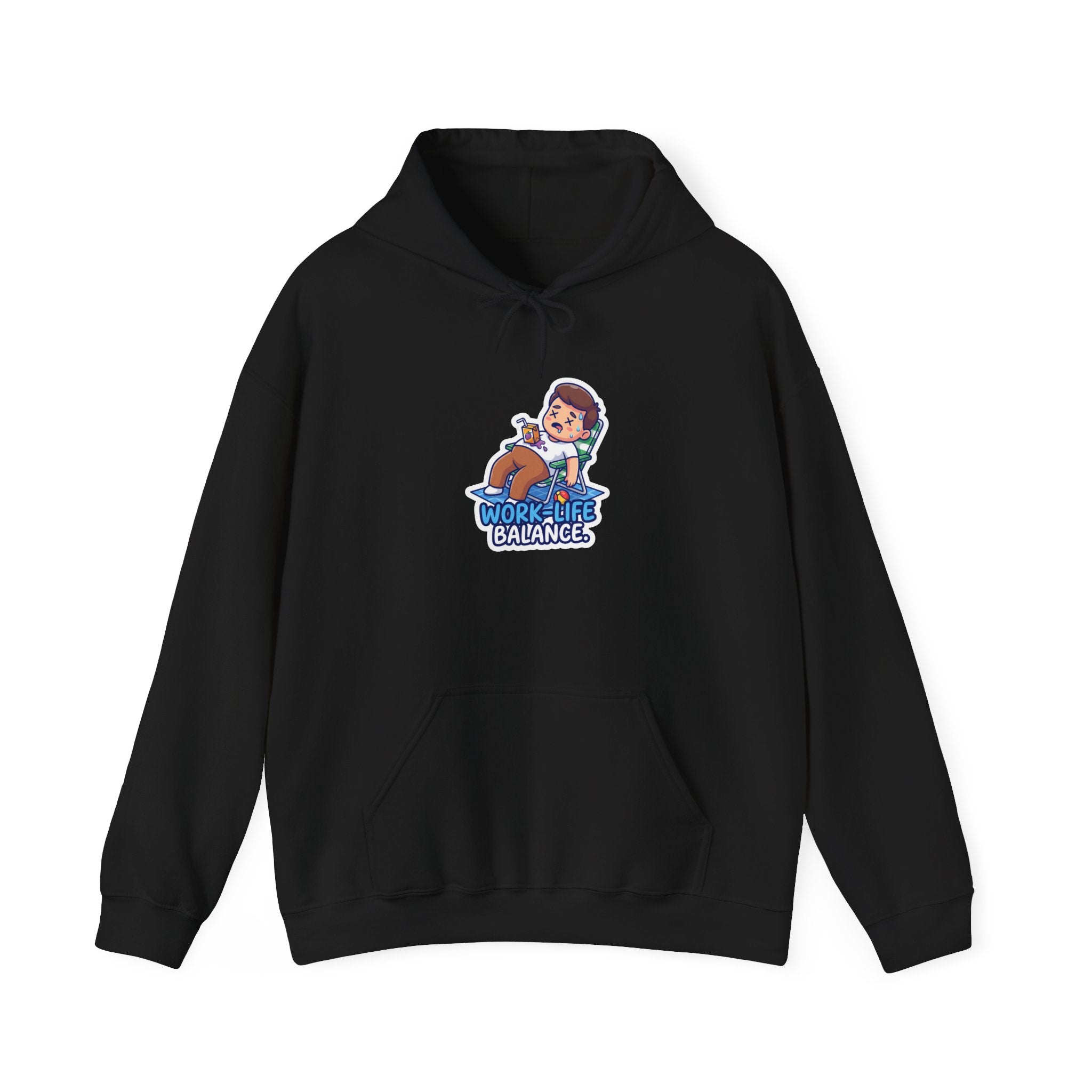 WORK-LIFE BALANCE. — Losing Battle Hoodie · Funny Office Humor Sweatshirt