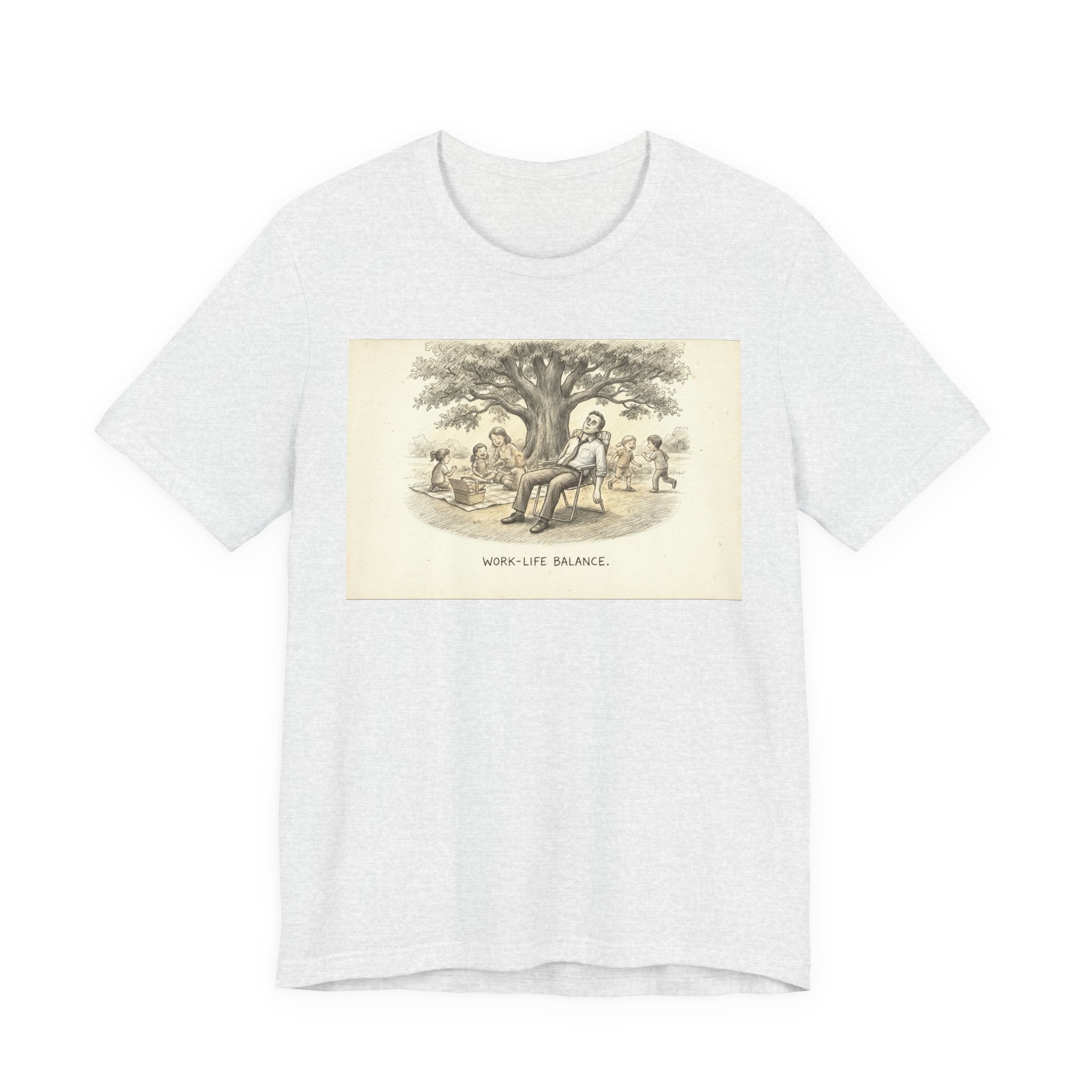 WORK-LIFE BALANCE. — Losing Battle Tee · Funny Office Humor Shirt