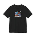 LIVING THE DREAM. — Desk Slump Tee · Funny Office Humor Shirt