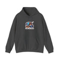 LIVING THE DREAM. — Desk Slump Hoodie · Funny Office Humor Sweatshirt