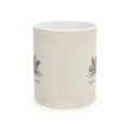 Rise and Grind Ceramic Coffee Mug — Funny Hustle-Culture Stranded Turtle Mug (11oz, 15oz)