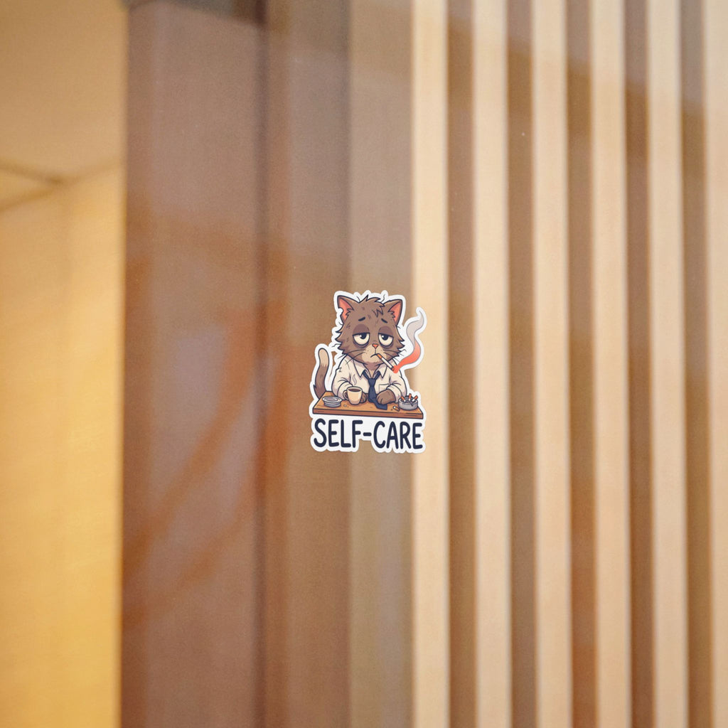SELF-CARE. — Self-Care Die-Cut Sticker (Design 2) · Office Humor