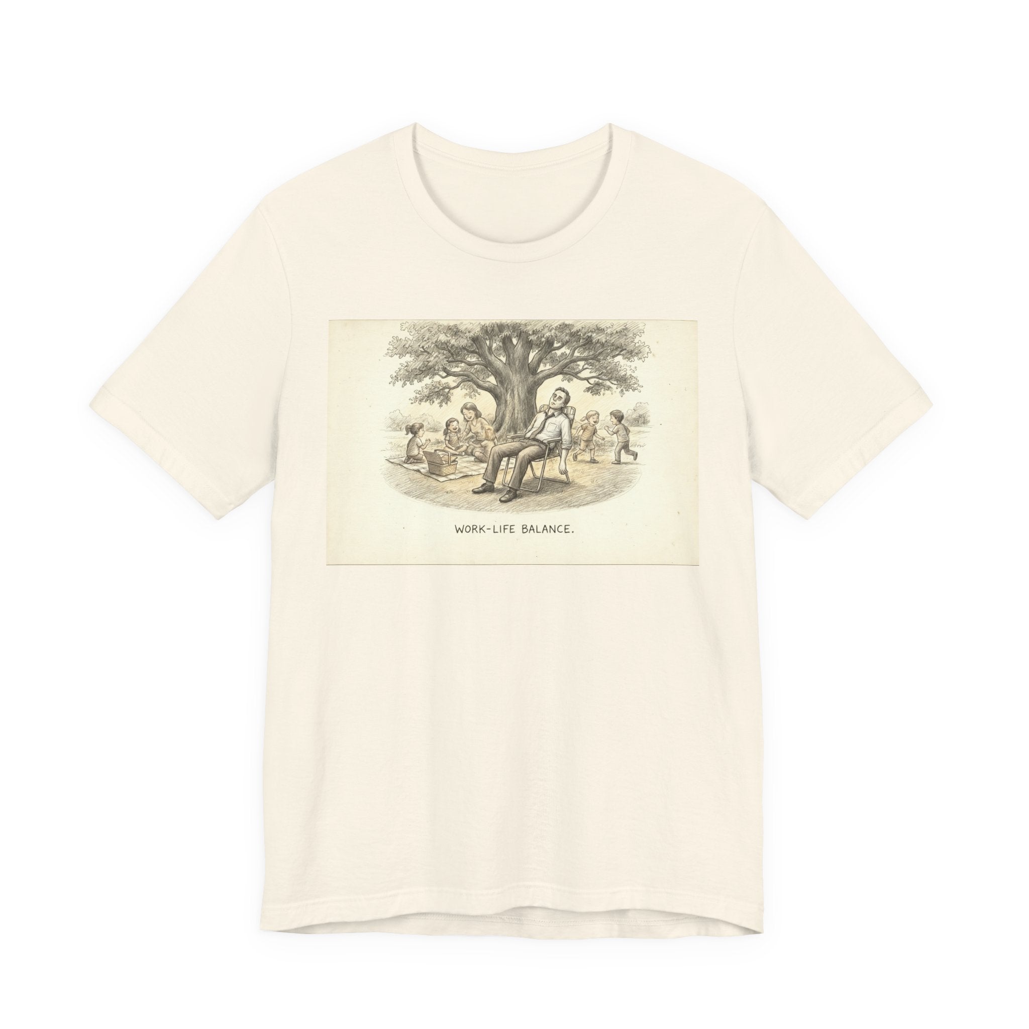 WORK-LIFE BALANCE. — Losing Battle Tee · Funny Office Humor Shirt