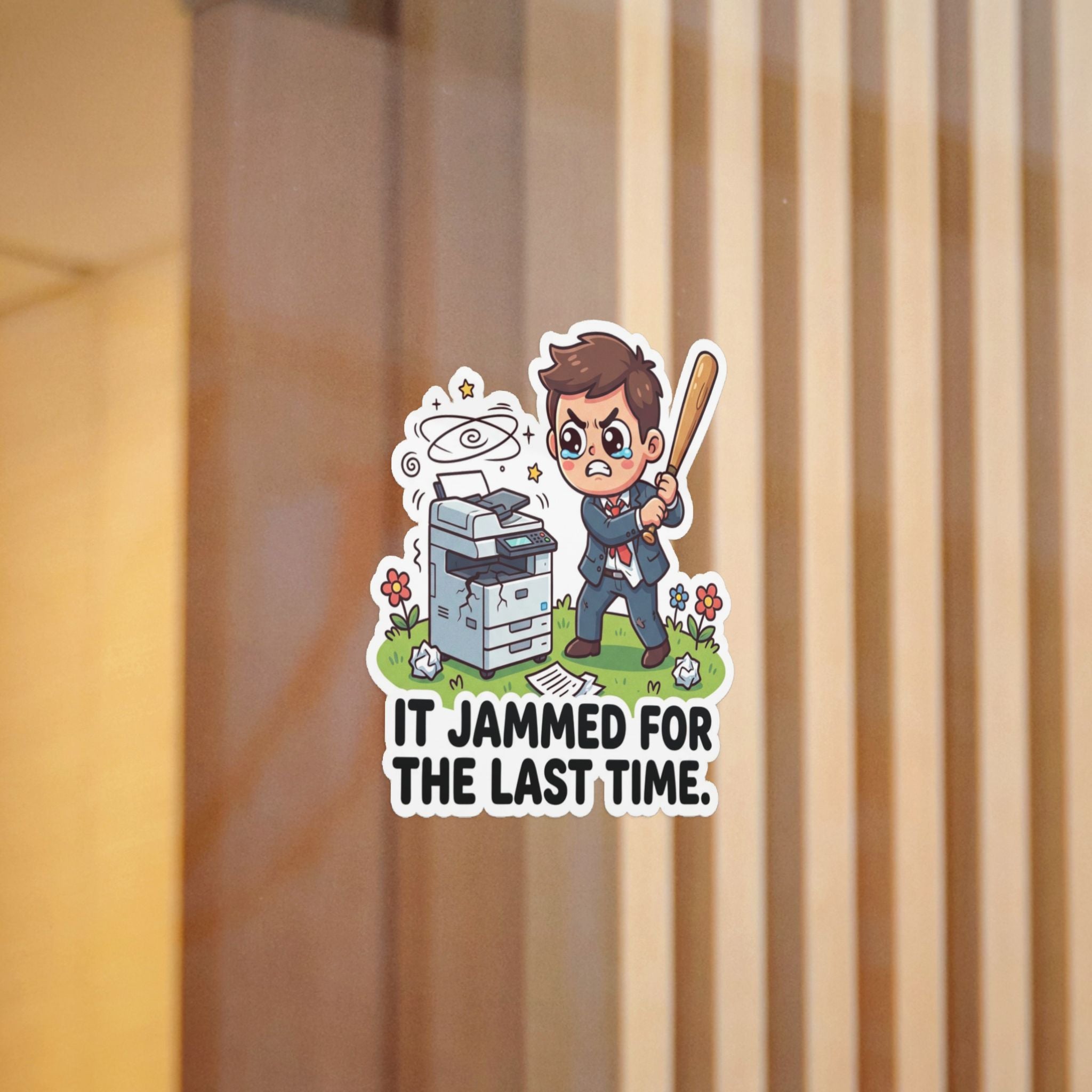 PRINTER EXECUTION. — Printer Execution Die-Cut Sticker · Office Humor