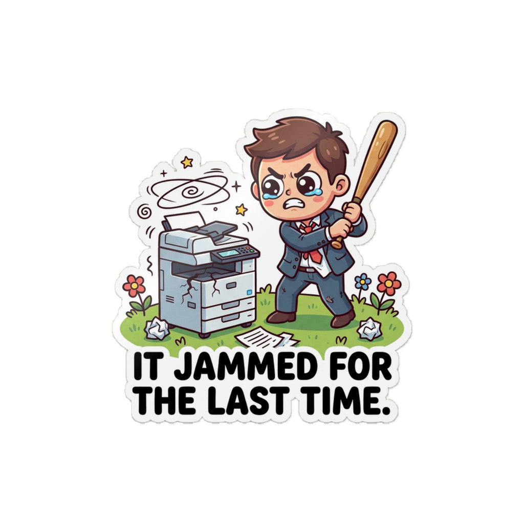 PRINTER EXECUTION. — Printer Execution Die-Cut Sticker · Office Humor