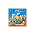 RISE AND GRIND. — Rise and Grind Die-Cut Sticker (Design 2) · Office Humor