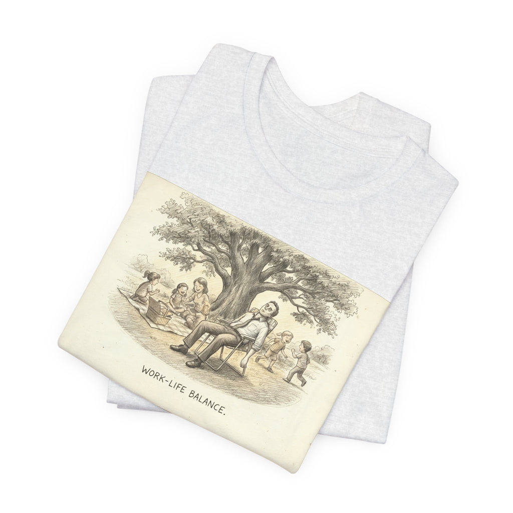 WORK-LIFE BALANCE. — Losing Battle Tee · Funny Office Humor Shirt