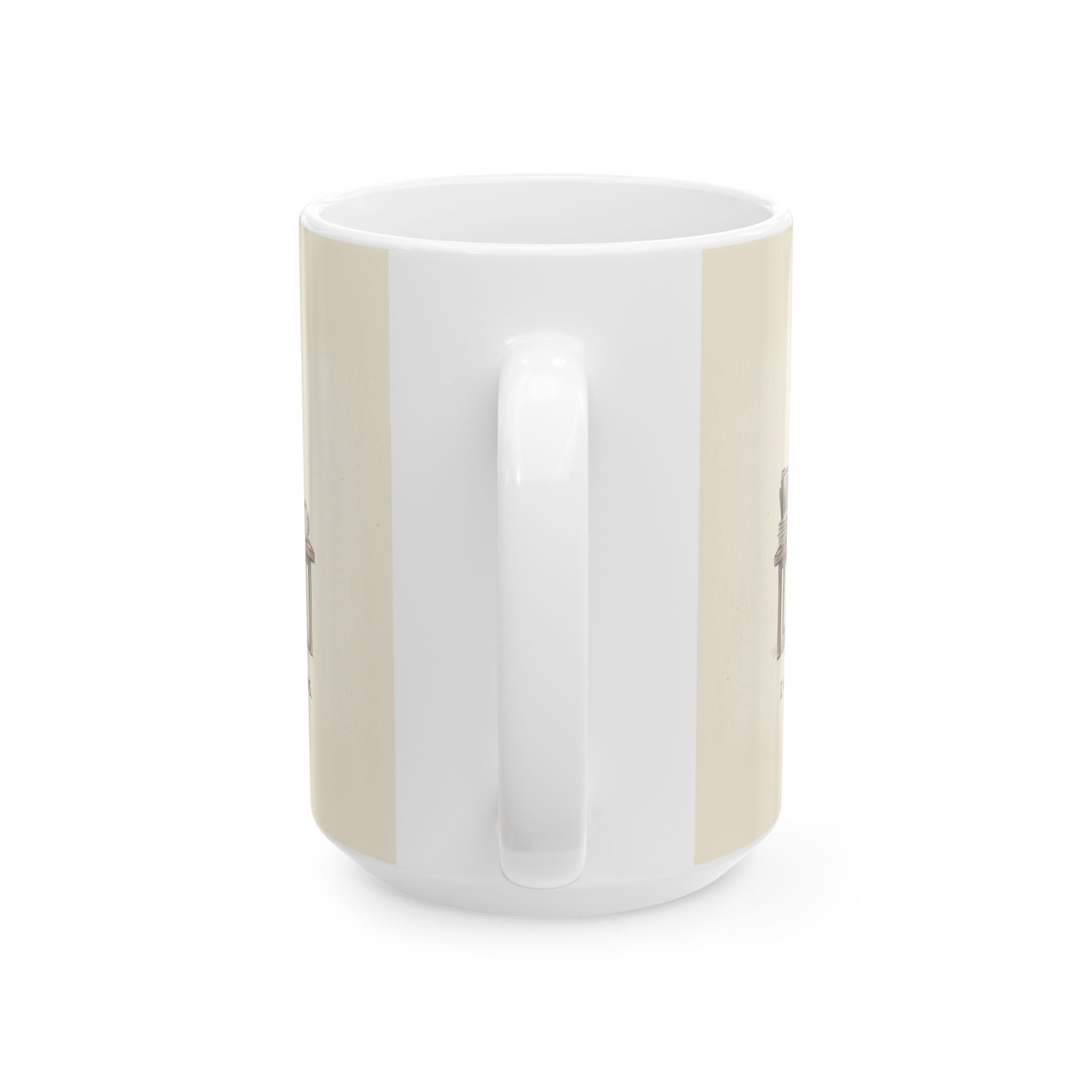 I Wasn't Built For This Ceramic Coffee Mug — Funny Burnout Stressed Robot Office Mug (11oz, 15oz)