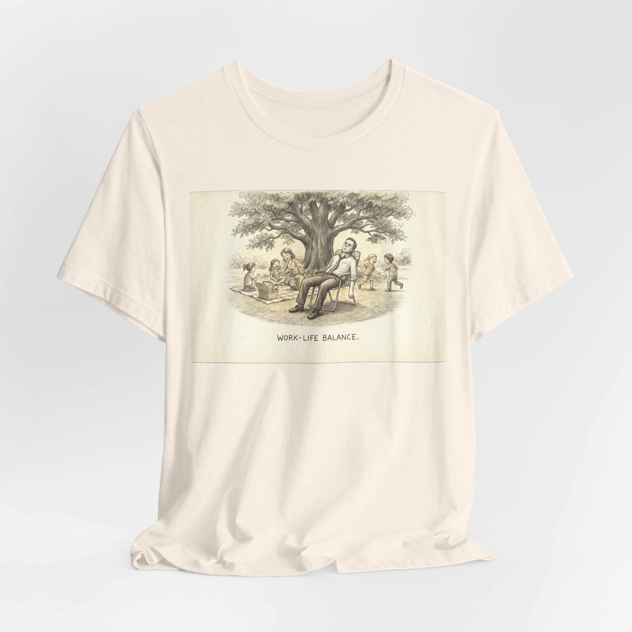 WORK-LIFE BALANCE. — Losing Battle Tee · Funny Office Humor Shirt
