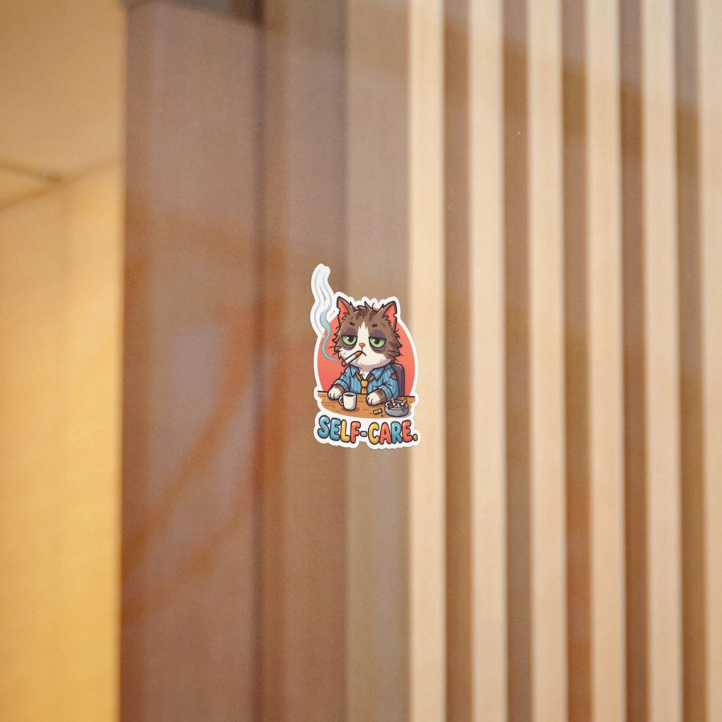 SELF-CARE. — Self-Care Die-Cut Sticker · Office Humor