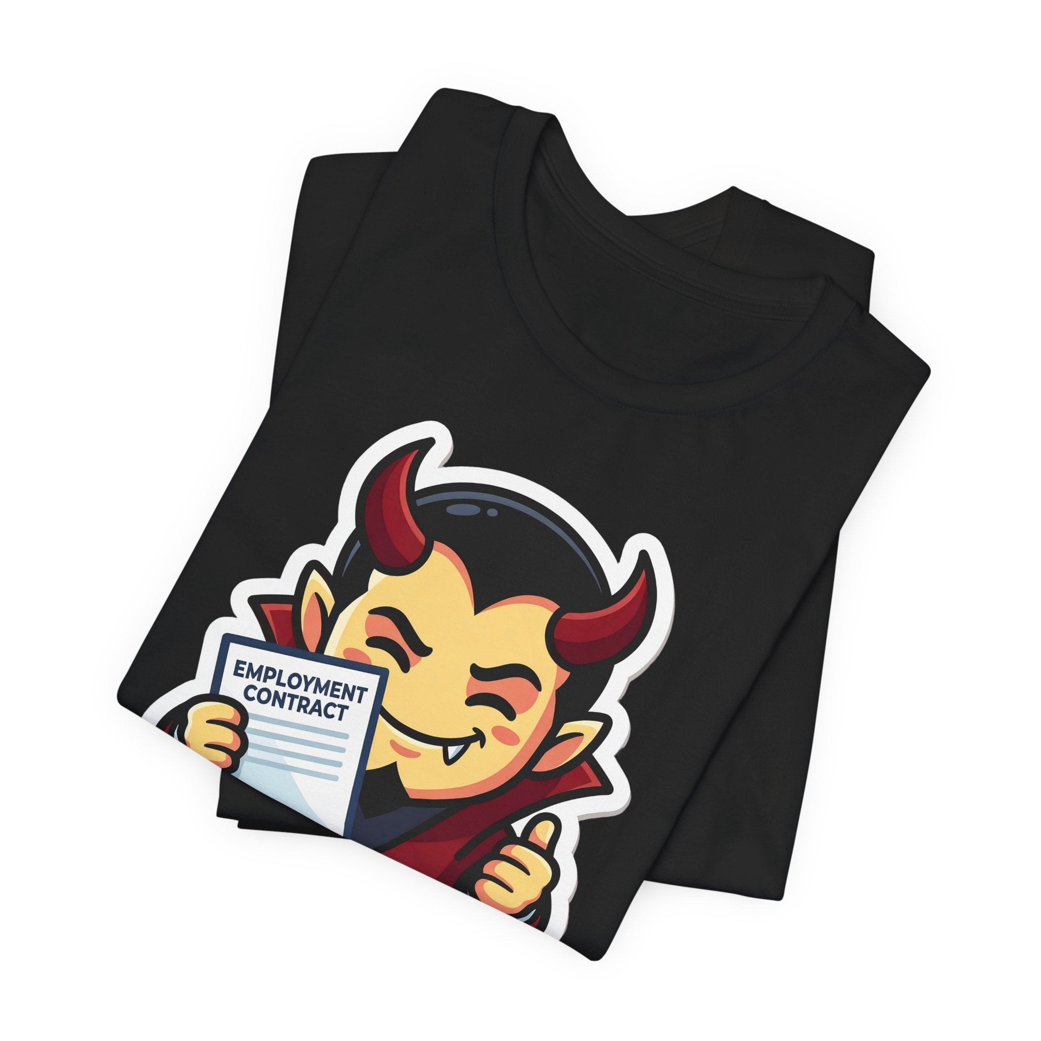 WELCOME TO THE TEAM. — Corporate Devil Tee · Funny Office Humor Shirt