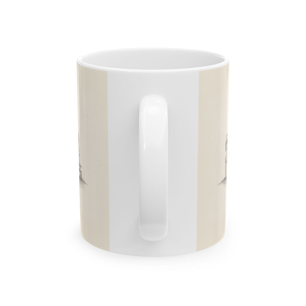 Crushing It Ceramic Coffee Mug — Deadpan Ironic Office Hustle Mug (11oz, 15oz)